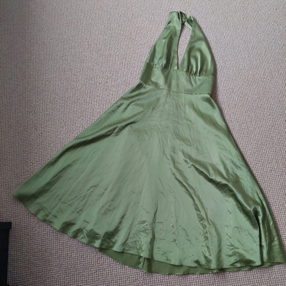 George Dresses & Skirts - Mint green halter neck party dress size 12